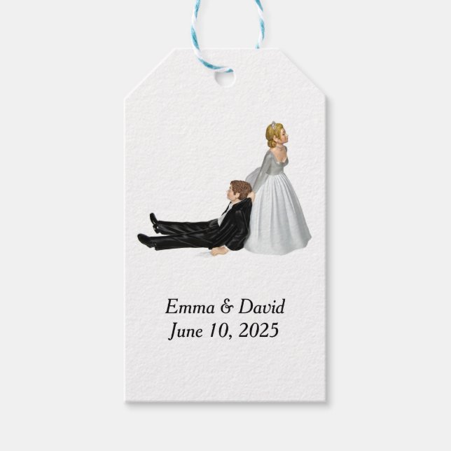 Bride and Groom Humour Gift Tags (Front)