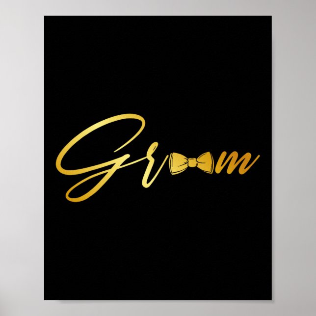 Bride And Groom Husband And Wife Matching Wedding  Poster (Front)