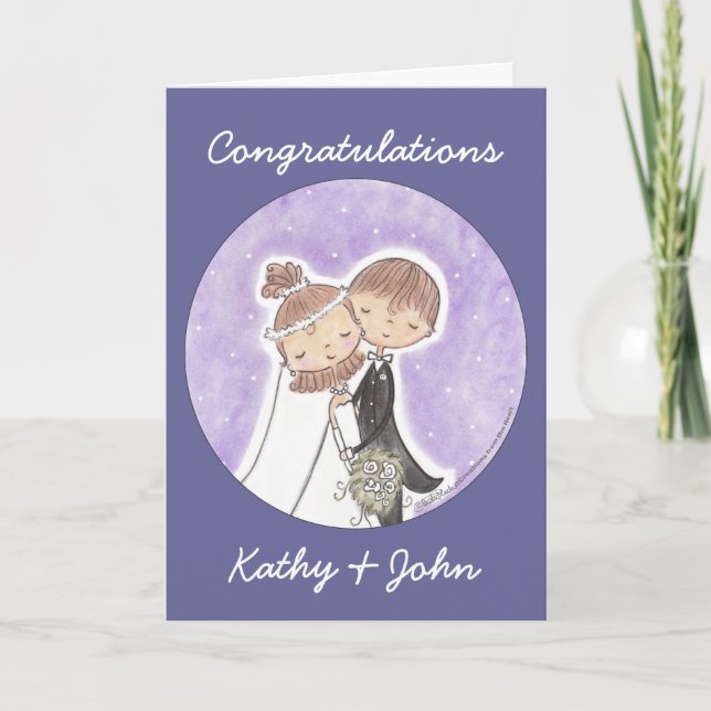 Bride and Groom Kids Card (Front)