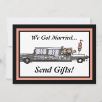 Bride and Groom Limo Elopement / Reception