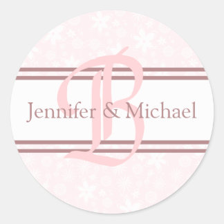 Bride And Groom Monogram Letter B  Seal