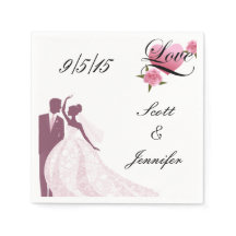 Bride and Groom  Napkins