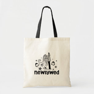 Bride and Groom Newlywed Tote Bag
