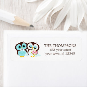 Bride and Groom Owls Wedding