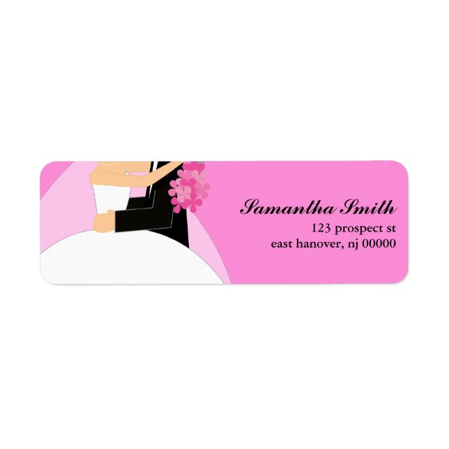 Bride and Groom Return Address Labels (Front)