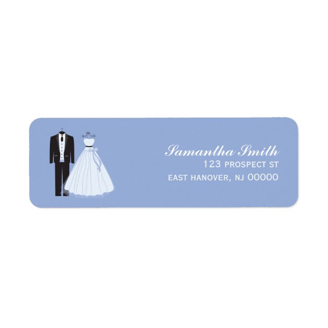 Bride and Groom Return Address Labels (Front)