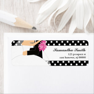 Bride and Groom Return Address Labels