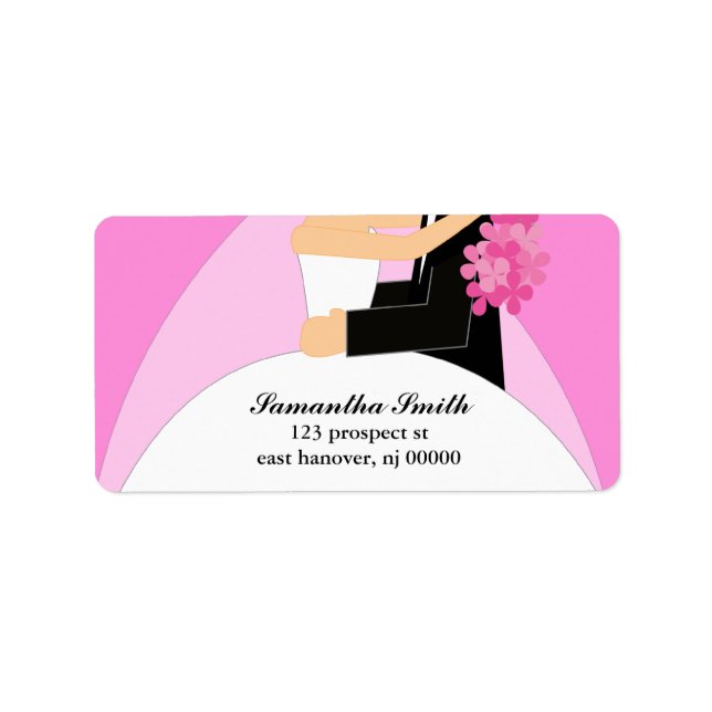 Bride and Groom Return Address Labels (Front)
