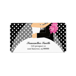 Bride and Groom Return Address Labels