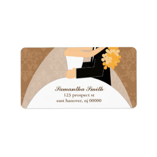 Bride and Groom Return Address Labels