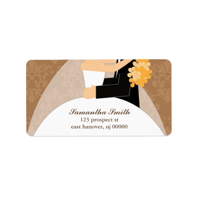 Bride and Groom Return Address Labels (Front)