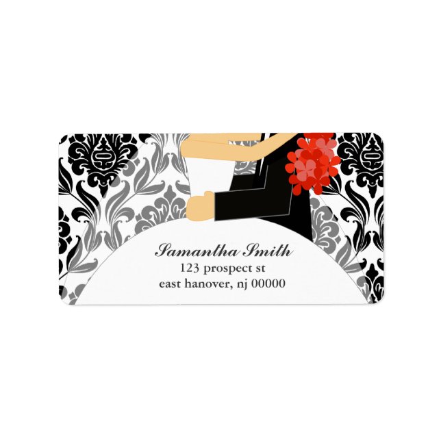 Bride and Groom Return Address Labels (Front)