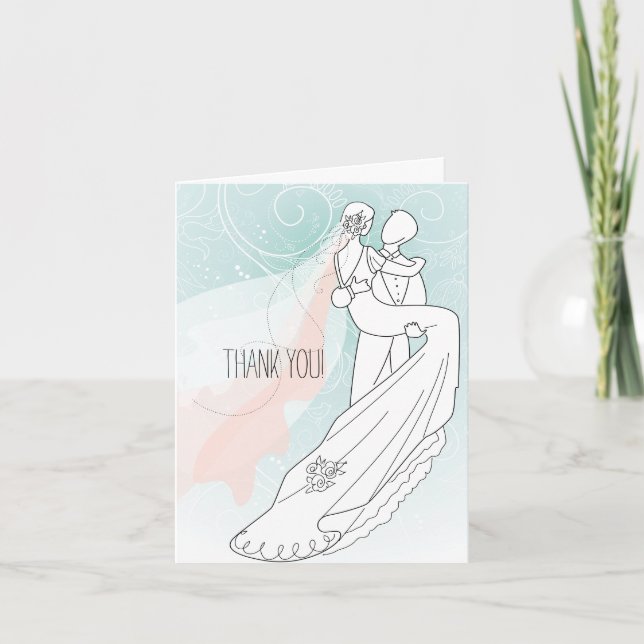 Bride and Groom Thank You Card (Front)
