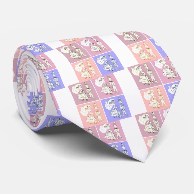 Bride and Groom Tie (Rolled)