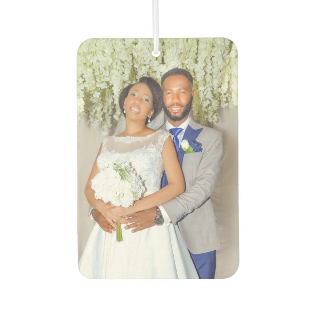 Bride and Groom Wedding  Car Air Freshener (Front)