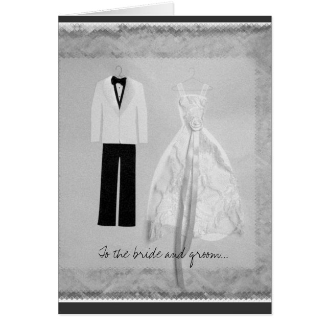 Bride and Groom Wedding Card (Front)