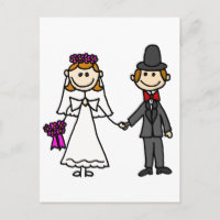 Bride and Groom Wedding Cartoon