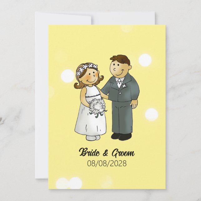 Bride and Groom Wedding Celebration Invitation (Front)