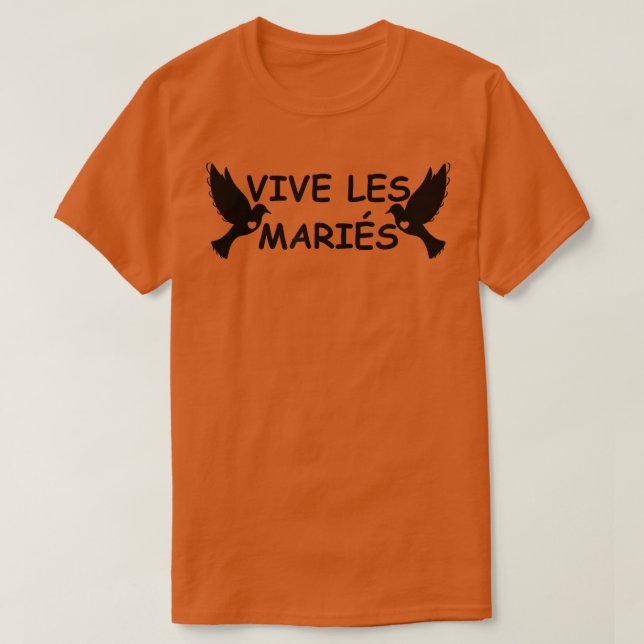Bride and Groom Wedding Ceremony T-Shirt (Design Front)