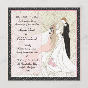 Bride and Groom Wedding Invitation