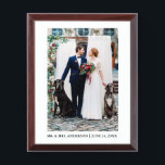Bride and Groom Wedding Photo Plaque<br><div class="desc">Bride and Groom Wedding Photo Plaque</div>