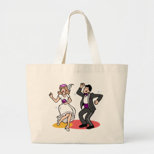 Bride And Groom Wedding Recption Dance Large Tote Bag