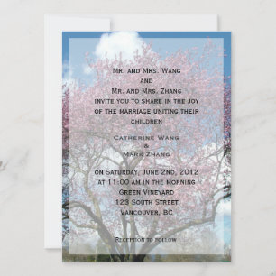 bride and groom's parents wedding invitation