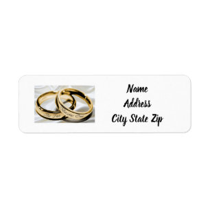 "BRIDE AND GROOM'S" RETURN ADDRESS LABEL