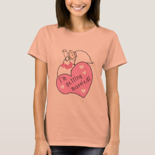 Bride and Heart I'm Getting Married T-Shirt