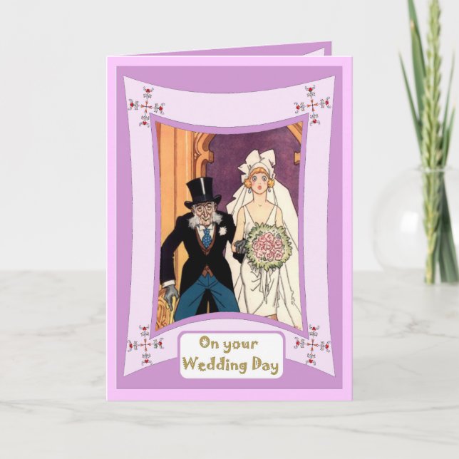 Bride and her father card (Front)