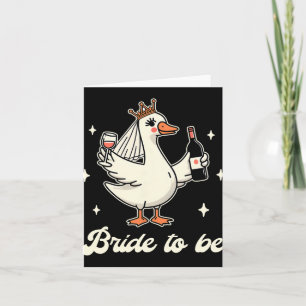 Bride Babe Bridal Shower Wedding Silly Goose Bride Card
