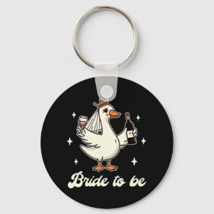 Bride Babe Bridal Shower Wedding Silly Goose Bride Key Ring