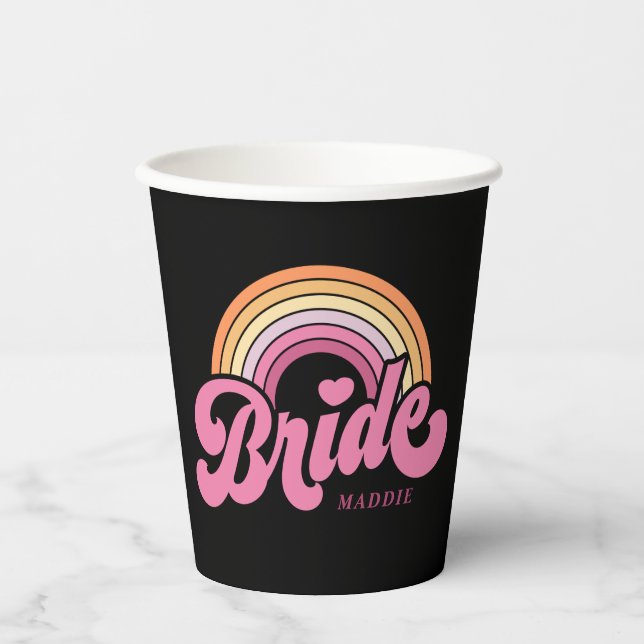 Bride Babe Custom Name Paper cup (Front)