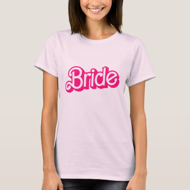 Bride Babe Tribe T-Shirt Bachelorette Retro Tee (Front)