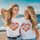 Bride Babe Tribe T-Shirt Bachelorette Retro Tee<br><div class="desc">Bride Babe T-Shirt Bachelorette Retro Bride Tee
Vintage Bride To Be Bride's Maid BrideTribe</div>