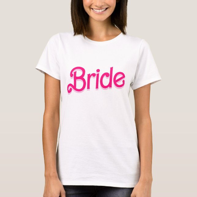 Bride Babe Tribe T-Shirt Bachelorette Retro Tee (Front)