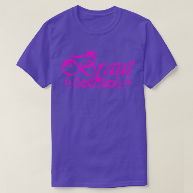 bride bachelor party hotpink T-Shirt (Design Front)