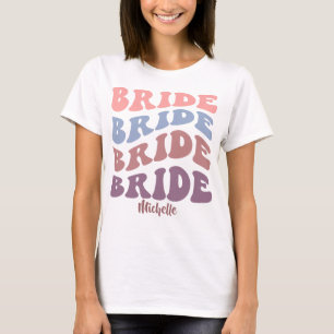 Bride - Bachelorette/Hen Party. Editable name T-Shirt