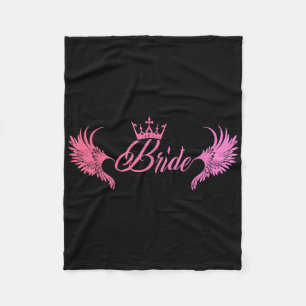 Bride Bachelorette Party Wedding Maid Of Honour He Fleece Blanket
