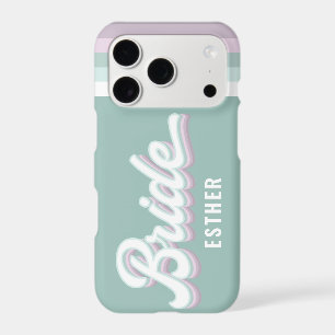 Bride bachelorette wedding funky retro 80's pastel
