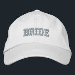 Bride Baseball Cap, Modern Design Embroidered Hat<br><div class="desc">Bride Baseball Cap,  Modern Design</div>