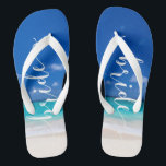 Bride Beach Wedding Beautiful Ocean Surf Jandals<br><div class="desc">This design was created through digital art. It may be personalised by clicking the customise button and changing the colour, adding a name, initials or your favourite words. Contact me at colorflowcreations@gmail.com if you with to have this design on another product. Purchase my original abstract acrylic painting for sale at...</div>