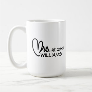 Bride Black and White Mug