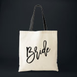 Bride Black Script Tote Bag<br><div class="desc"></div>