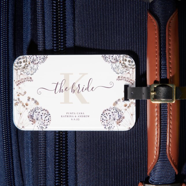 Bride Boho Luggage Tag (Front Insitu 4)