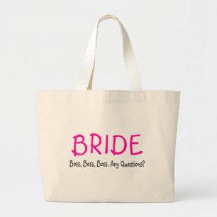 Bride (Boss) Large Tote Bag