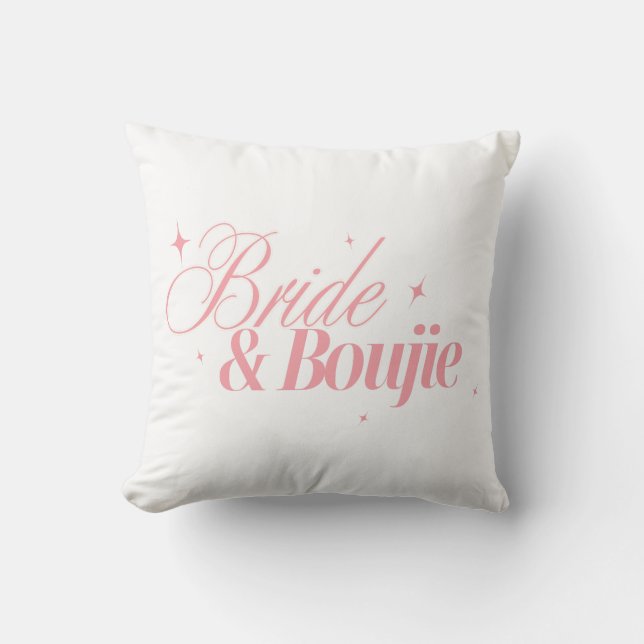 Bride & Boujie Design | Girly Sparkle Bachelorette Cushion (Front)