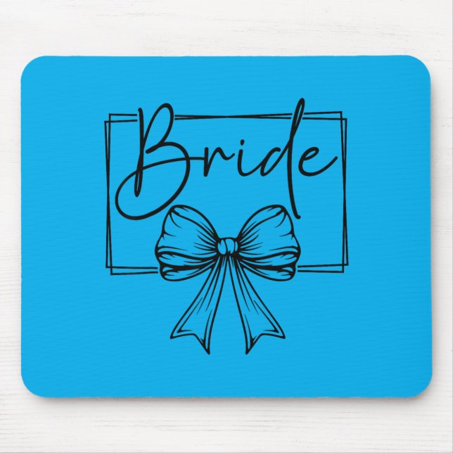 Bride Bow Wedding Party Bachelorette Bridal Mouse Pad (Front)