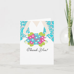 Bride Bridal Shower Thank You Note Card