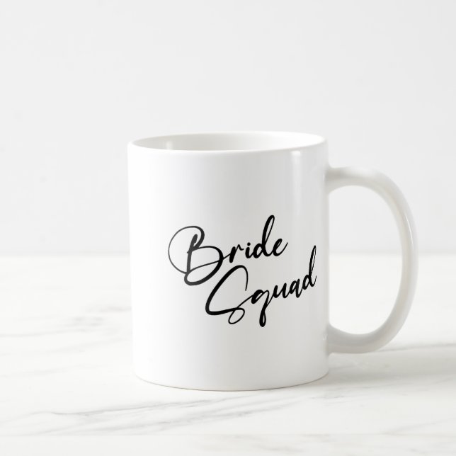 Bride Bridesmaid Bride Squad Bachelorette Party  Coffee Mug (Right)